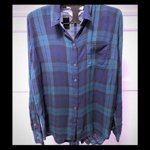 Lucky Brand Plaid Button-Up